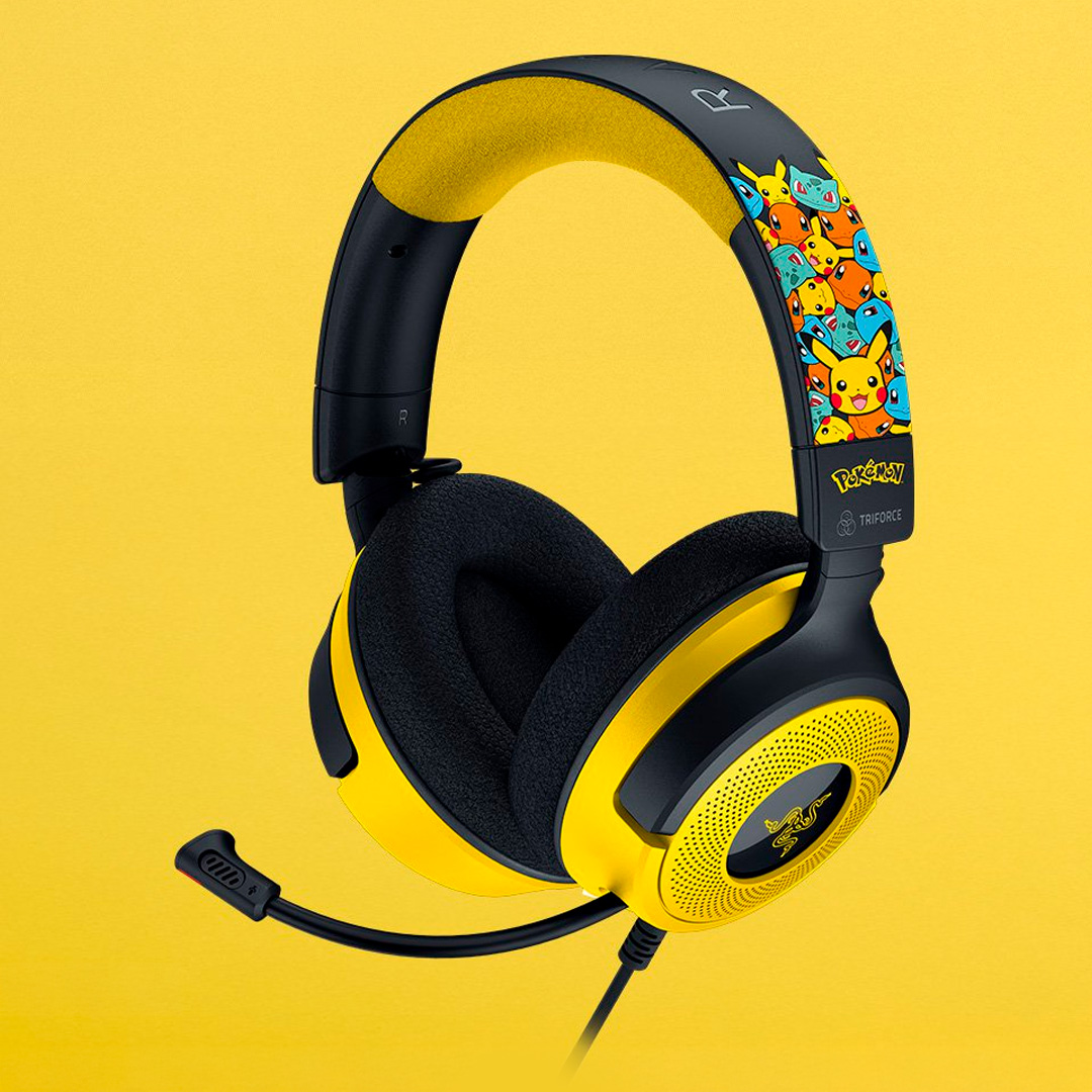Audífonos Gamer Razer Kraken V4 X Pokémon Edition con iluminación