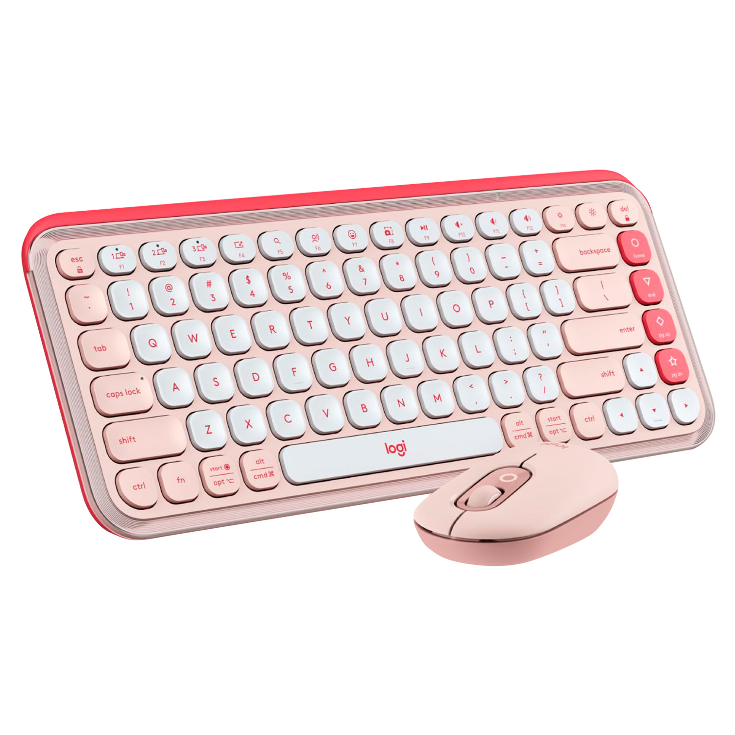 Kit Teclado y Mouse Logitech Pop Icon inalámbricos, con botones y ...