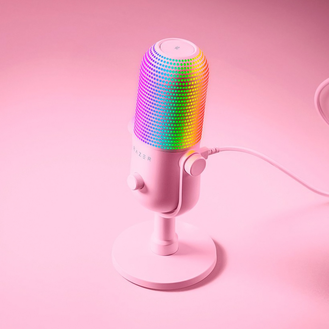 Micrófono Razer Seiren V3 Chroma con sensibilidad -34dB