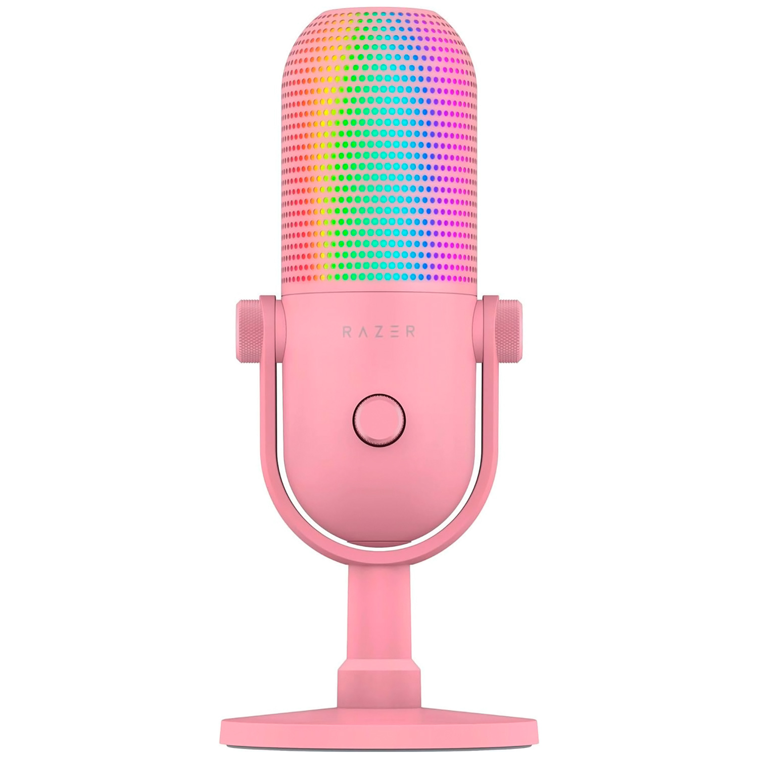 Microfono Color Rosa Micrófono Razer Seiren V3 Chroma con sensibilidad -34dB, iluminación ...
