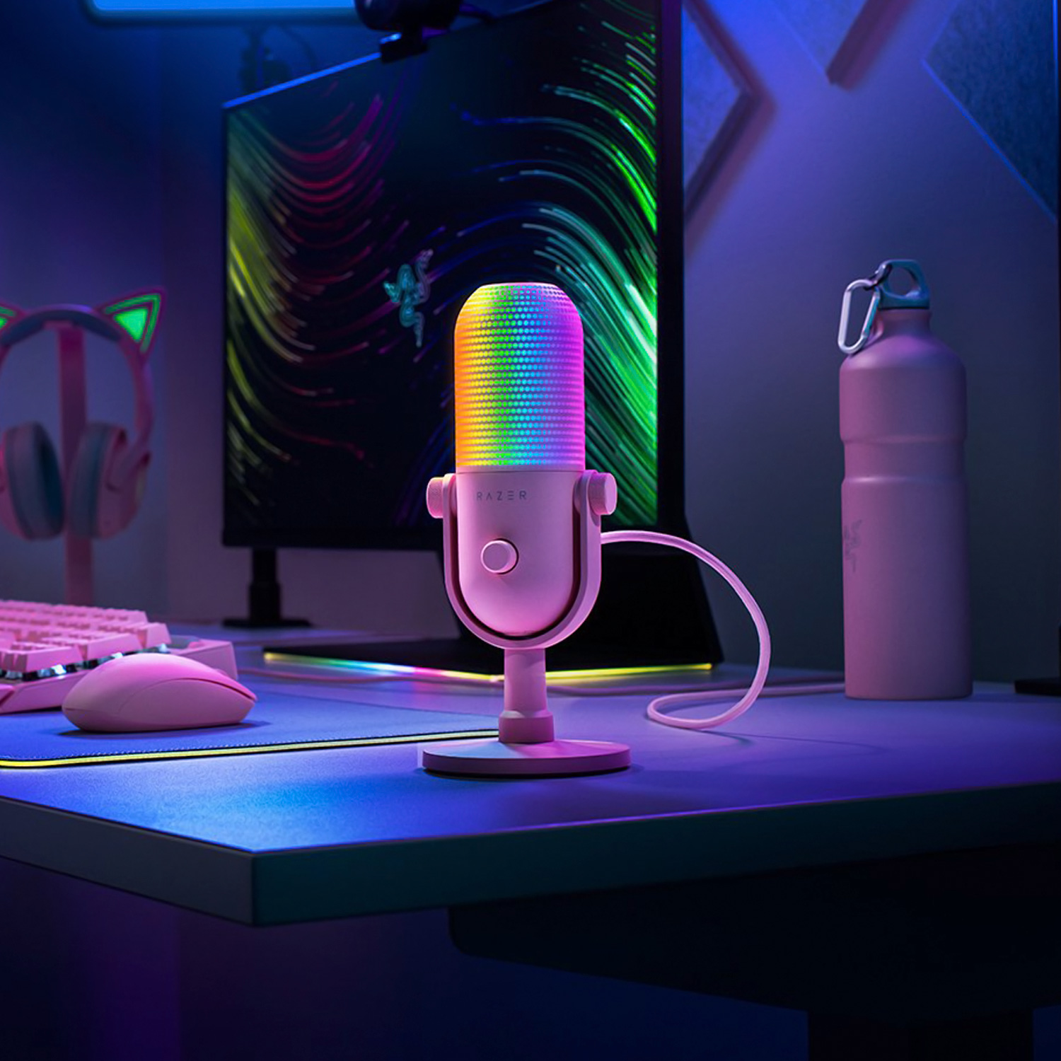Micrófono Razer Seiren V3 Chroma con sensibilidad -34dB