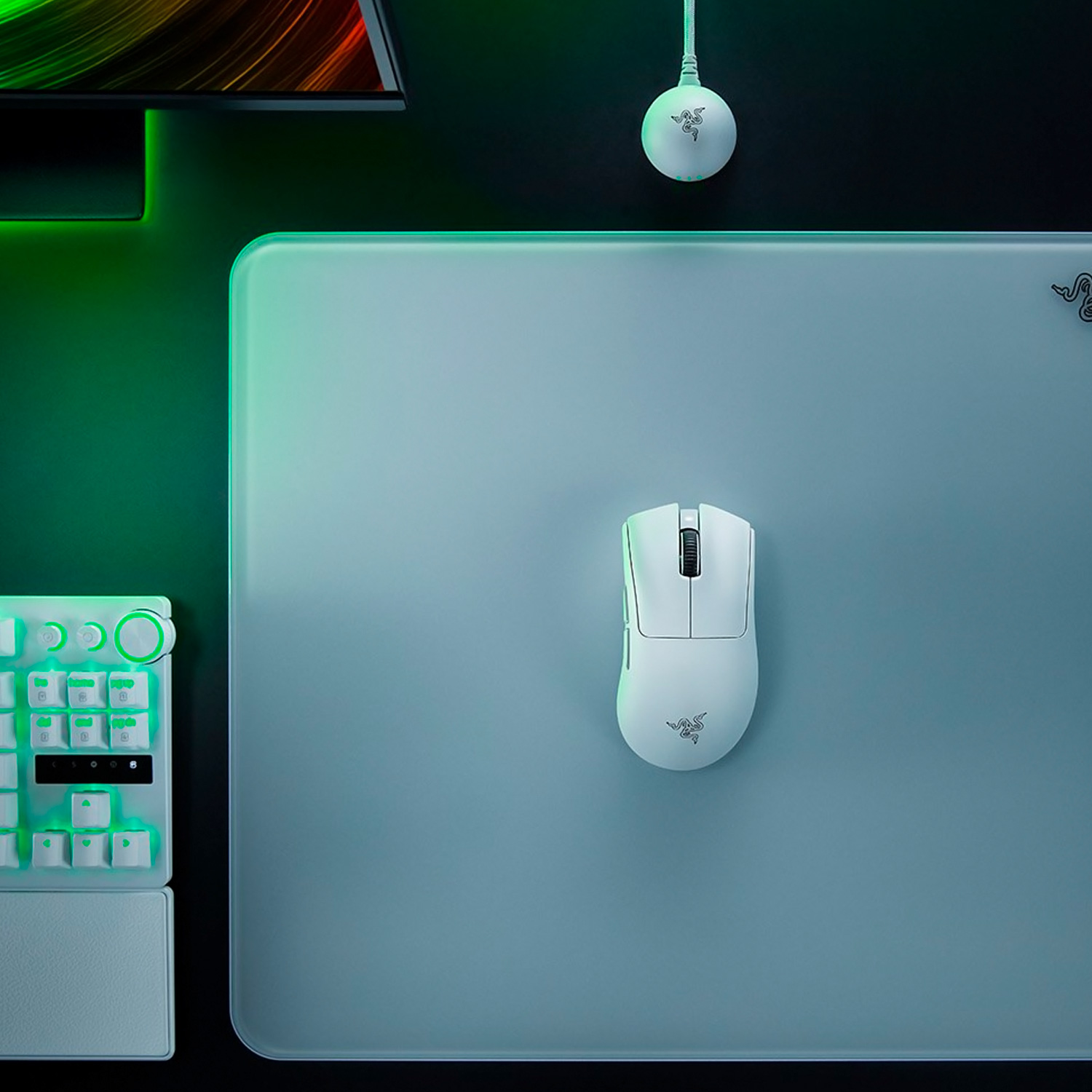 Razer”Death Adder v4 Pro White Edition” Mouse Razer DeathAdder V4 Pro con 45000DPI de sensibilidad y 6