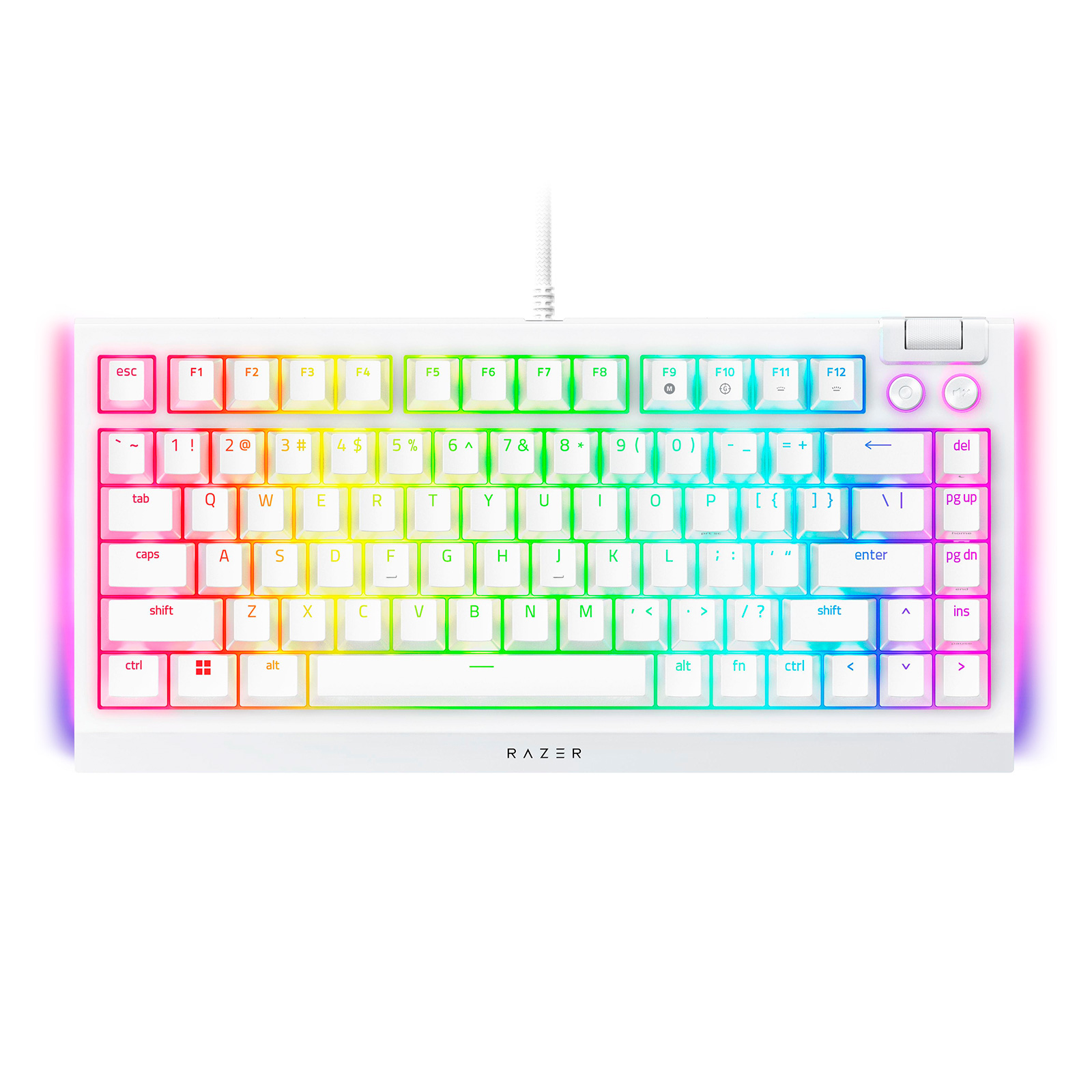 Teclado Gamer Razer BlackWidow V4 75% con iluminación RGB y