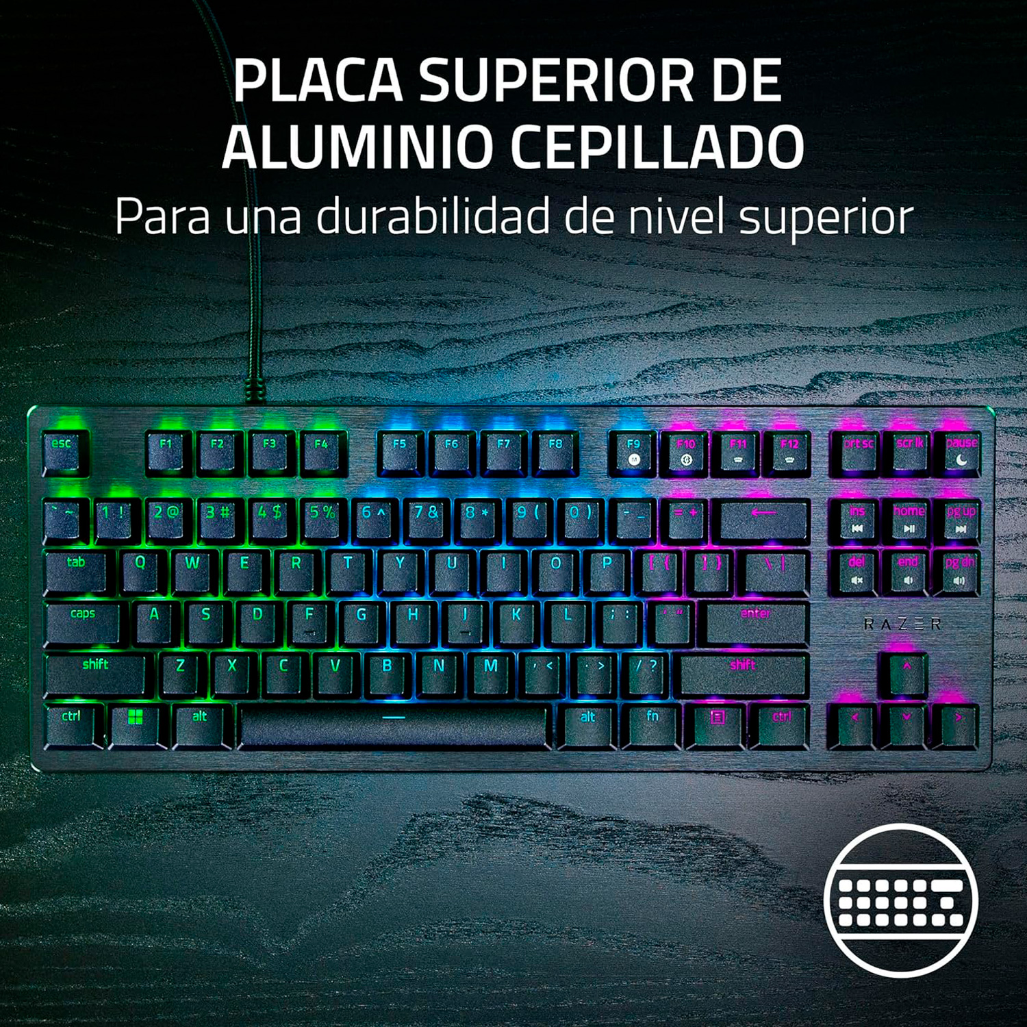 Teclado Razer Huntsman V3 X Tenkeyless con switches ópticos y