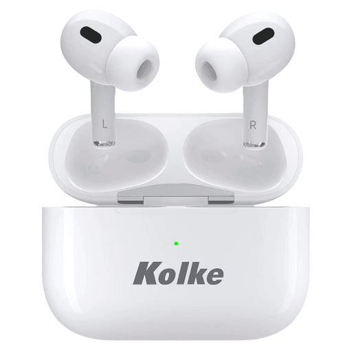 Disfruta de un sonido envolvente y claro con estos audífonos inalámbricos KOLKE TWS con estuche cargador. Estos audífonos tienen una autonomía de 2 a 3 horas, las cuales se pueden convertir en 10 a 12h gracias a la carga del estuche, que junto al sonido Super Bass brindan una experiencia de sonido única en cualquier lugar. Podrás responder llamadas y contestar mensajes gracias a su micrófono integrado, además de manejar todo desde el control táctil incluido en los audífonos.