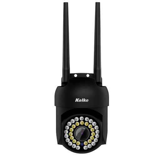 La cámara exterior inalámbrica Kolke cuenta con una potente resolución de 2.0MP, visión diurna y nocturna a todo color de hasta 20 metros con conectividad WiFi 2.4G y 5G. Tiene certificación Waterproof IP66 y tecnología ColorVu ideal para uso exterior. Además posee micrófono y parlante integrados para poder hablar y escuchar. Ofrece detección de movimiento y seguimiento de objetos automático, soporta monitoreo remoto en iOS o Android y es compatible con la app Yi loT. Admite almacenamiento en la nube o en tarjeta SD hasta 128G, proporcionando una solución completa para la vigilancia.