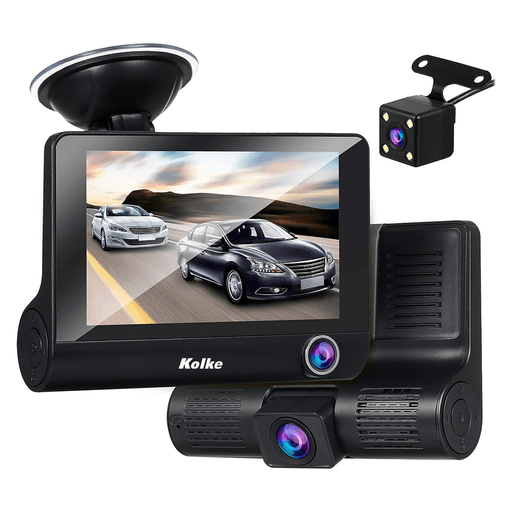 Este sistema de cámaras para auto brinda una visión de gran angular ya que cuenta con 3 cámaras con diferentes ángulos: cámara frontal de 170°, interior de 120° y trasera de 140°, lo que ayuda a evitar las áreas ciegas en la grabación. La cámara de tablero Full HD de 1080P puede grabar imágenes y vídeos con claridad para que las puedas ver en tiempo real en la pantalla IPS de 4