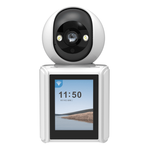 La Cámara de Seguridad KOLKE Full HD 1080P es una solución moderna y eficiente para la vigilancia de interiores, brindando imágenes nítidas y un control total de tu espacio. Incorpora una pantalla HD de 2,8