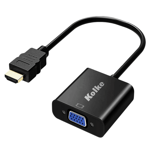Este conversor es capaz de adaptar cualquier señal proveniente de un cable HDMI a VGA. Esto permitirá utilizar un televisor que no disponga de este input con dispositivos que solo tengan salida HDMI. Soporta señales de video en Full HD y cuenta con una longitud de 20 cm.