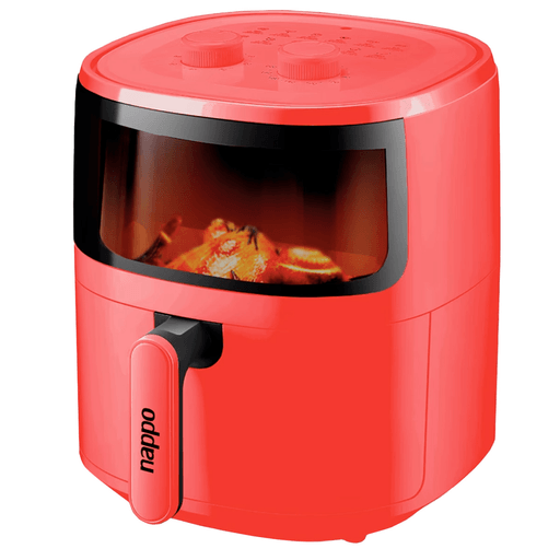 Disfruta de las comidas que más te gustan de forma sana y rápida con esta freidora sin aceite NAPPO. Logra reducir hasta un 85% el uso de aceite para la cocción al utilizar tecnología de circulación de aire caliente de 360º cocinando los alimentos en todas las direcciones. Esta freidora permite preparar deliciosos platos utilizando solo un poco o nada de aceite. Sus 12 programas preestablecidos te permitirán elegir el más adecuado dependiendo de la comida a realizar.