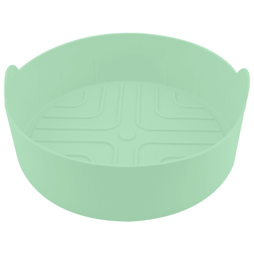 Este molde para freidora CROiX, fabricado en silicona de calidad alimentaria es la solución perfecta para preparar tus recetas favoritas de manera segura y saludable. Con una resistencia excepcional a temperaturas, es ideal para cocinar en freidoras de aire y hornos. Su diseño antiadherente y reutilizable facilita la extracción de alimentos y garantiza una limpieza sencilla, ya que es apto para lavavajillas. Además, incorpora asas laterales que proporcionan un manejo cómodo y seguro, combinando practicidad y durabilidad en un solo producto.