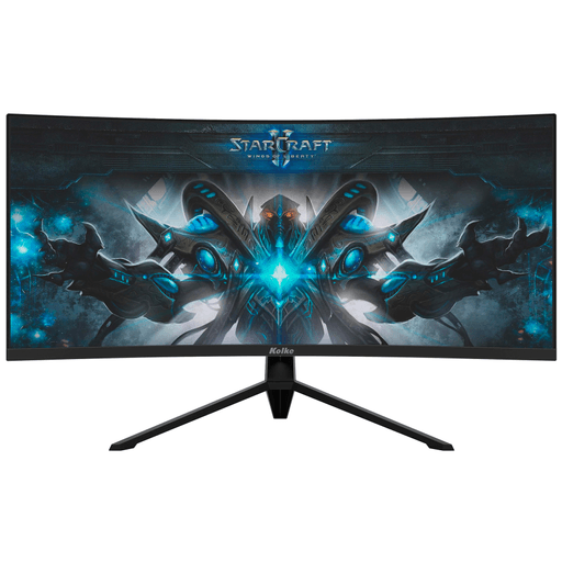 Vive una experiencia de juego más inmersiva con el Monitor Gamer Curvo Kolke. Su pantalla curva R1500 con resolución UltraWide QHD 3440 × 1440 y panel Grado A ofrece imágenes nítidas y colores de gran calidad. Además, su frecuencia de actualización de 165Hz, tiempo de respuesta de 1ms, tecnología FreeSync, Flicker Free y filtro de luz azul brindan una experiencia fluida, cómoda y sin interrupciones, incluso durante largas sesiones de juego.