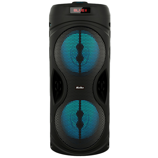 Escucha tus playlists favoritas con este parlante inalámbrico Kolke, el cual cuenta con conexión Bluetooth 5.0, USB y auxiliar de 3.5mm. Además, integra un micrófono cableado para que puedas hacer Karaoke con él. Su batería recargable de 1200mAh te permite reproducir música en cualquier lugar.