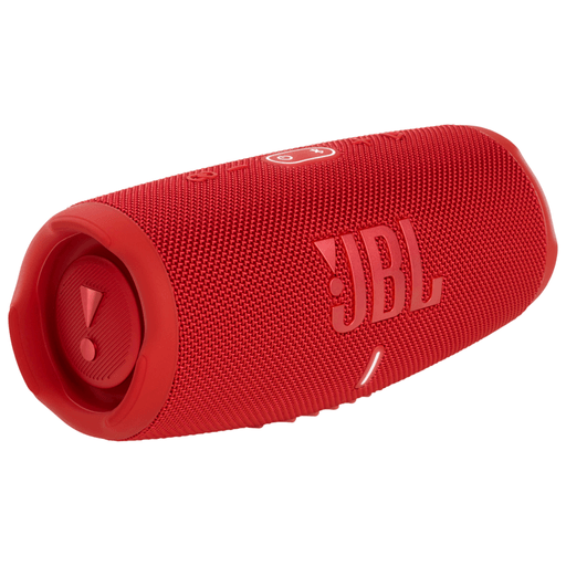 Lleva la fiesta contigo sin importar el clima. El parlante JBL Charge 5 ofrece el potente sonido JBL Original Pro. Hasta 20 horas de autonomía y una práctica batería integrada que permite cargar tus dispositivos y alargar la fiesta durante toda la noche. ¿Llueve? ¿Derramaste la bebida? ¿Estás en la playa? El Charge 5 resiste al polvo y al agua conforme a la norma IP67, sobrevive a lo que se le presente.