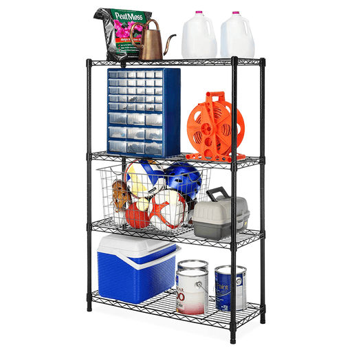 Estructura el espacio de una manera eficaz con este rack metálico DecoTeam. Cuenta con una enorme capacidad, proporcionando una gran cantidad de almacenamiento adicional, siendo ideal para el hogar u oficina. Es fácil de armar y sin la necesidad de herramientas. Gracias a sus 4 estantes regulables, permitiendo adaptar la altura a su conveniencia.