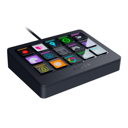 El Razer Stream Controller X es la herramienta definitiva para controlar de forma instantánea tu streaming y la creación de contenidos. Con 15 botones Switchblade personalizables, podrás acceder rápidamente a tus aplicaciones y herramientas favoritas. Es compatible con los principales programas de stream y su soporte magnético antideslizante de 50º que te proporciona una visión clara de todos tus botones. Además, cuenta con tecnología Loupedeck que te brinda acceso a una amplia biblioteca de plugins, perfiles y paquetes de iconos que se adaptan a tus necesidades específicas. 