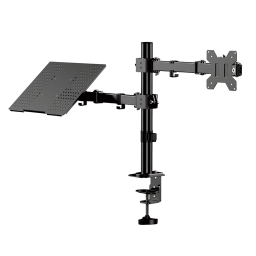 Este soporte doble Kolke es la solución perfecta para aquellos que buscan aumentar el espacio de escritorio utilizable en su hogar o lugar de trabajo. Diseñado para monitores de 17