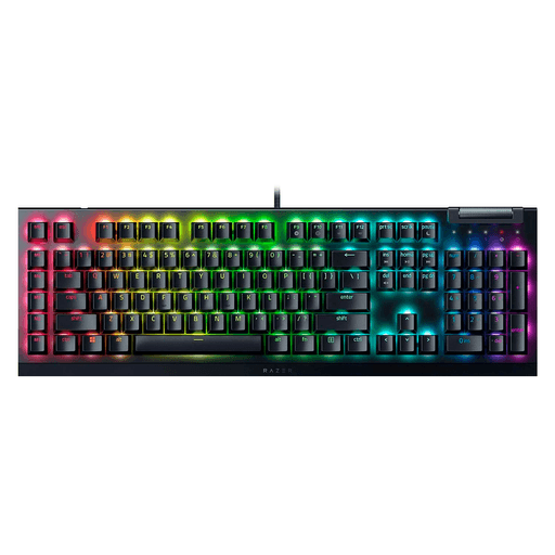 El teclado Razer BlackWidow V4 X es la opción ideal para los amantes de los juegos y usuarios exigentes que buscan un rendimiento excepcional. Este teclado completo está equipado con teclas ABS de doble inyección que ofrecen una pulsación suave y cómoda. Posee tecnología Razer Chroma™ RGB que te permite personalizar la iluminación de cada tecla con millones de colores y efectos diferentes, dándole un toque único a tu escritorio. Además, la placa superior de aleación de aluminio 5052 garantiza una resistencia superior y una durabilidad excepcional. Gracias a que las teclas son totalmente programables puedes asignar funciones específicas a cada una de ellas y adaptar el teclado a tus necesidades. 