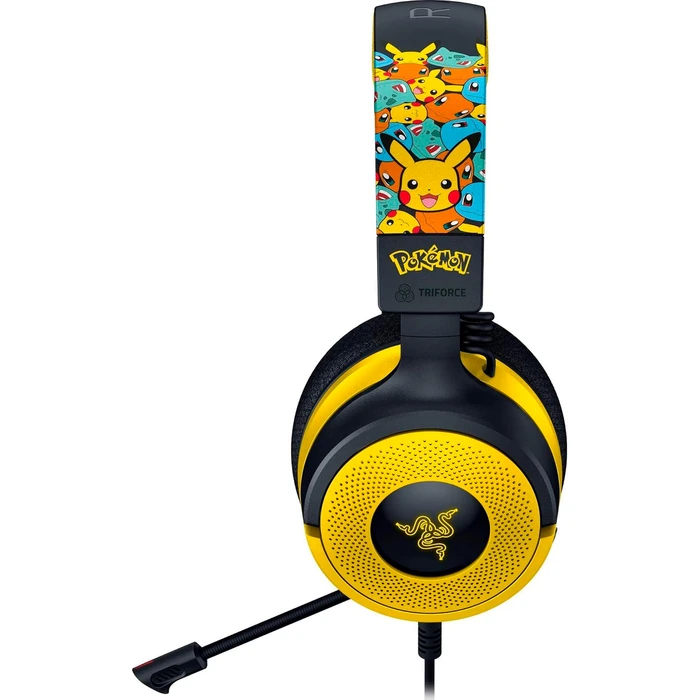 Razer Pokémon Edition イヤフォン　Bluetooth Audífonos Gamer Razer Kraken V4 X Pokémon Edition con iluminación