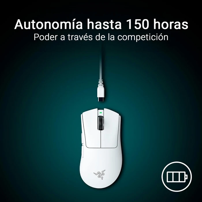 Mouse Razer DeathAdder V4 Pro con 45000DPI de sensibilidad y 6