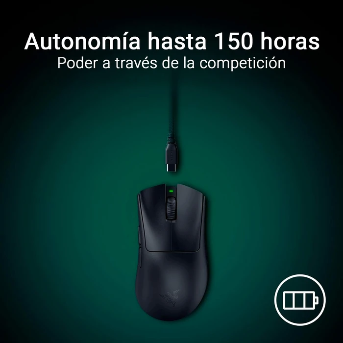 Mouse Razer DeathAdder V4 Pro con 45000DPI de sensibilidad y 6