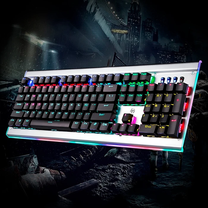 Teclado Gamer HP GK520 mecánico, antighosting con Switch Blue