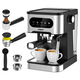 Cafetera Espresso NAPPO Barista Pro 7 en 1 1350W 20BAR Calentamiento Rápido, Tanque de 1.5L, Panel Táctil, Espumador de Leche y Calentador de Tazas, para Café de Filtro y Cápsulas Nespresso® y Dolce Gusto®, al mejor precio, solo en LOi
