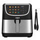 Freidora sin Aceite NAPPO Digital Gran Capacidad de 6.5 LITROS 1800W Frente Inox Panel Táctil + Pinza DE REGALO, al mejor precio, solo en LOi