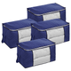 Pack organizador DecoTeam de 4 Cajas con Visor y Tela Transpirable - Azul, al mejor precio, solo en LOi